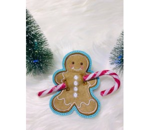 Stickserie ITH - Gingerbread Lebkuchenmann Gutschein Süßigkeiten Halter